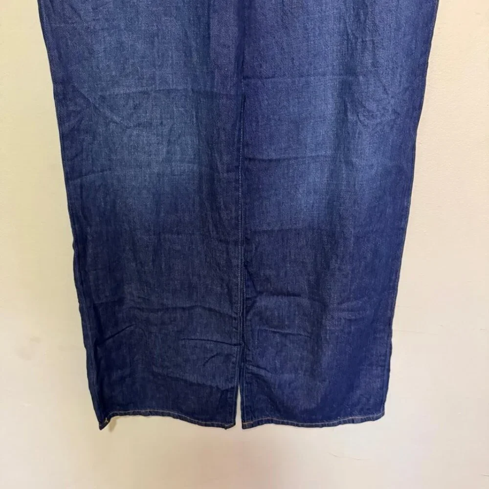 Anthropologie Pilcro Jeans The Annie High Rise Wide Leg Blue Denim Size 30 - Picture 3 of 15